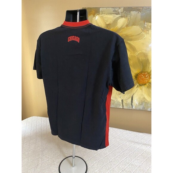 UNK Chicago Bulls Graphic Print 2 Sided Shirt NBA Red/blaxk Men’s Size Medium - Picture 9 of 14
